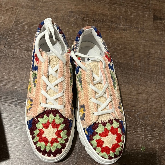 NIB Free People Catch Me if You Can Crochet shoes - Picture 8 of 12